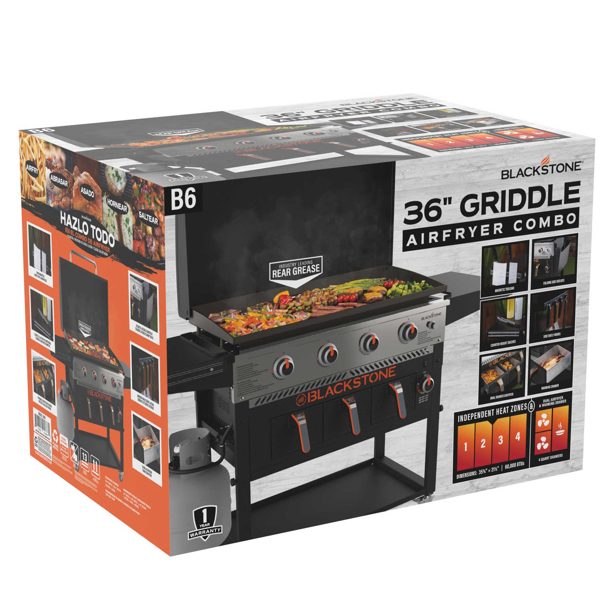 Blackstone 36" Griddle With Air Fryers