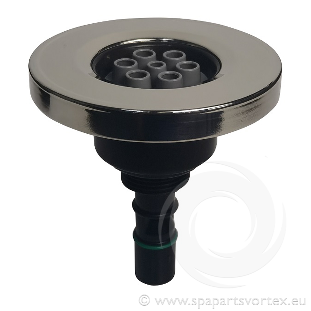Las Water Diamond Jet 3-3/8'' Massage - Stainless Steel