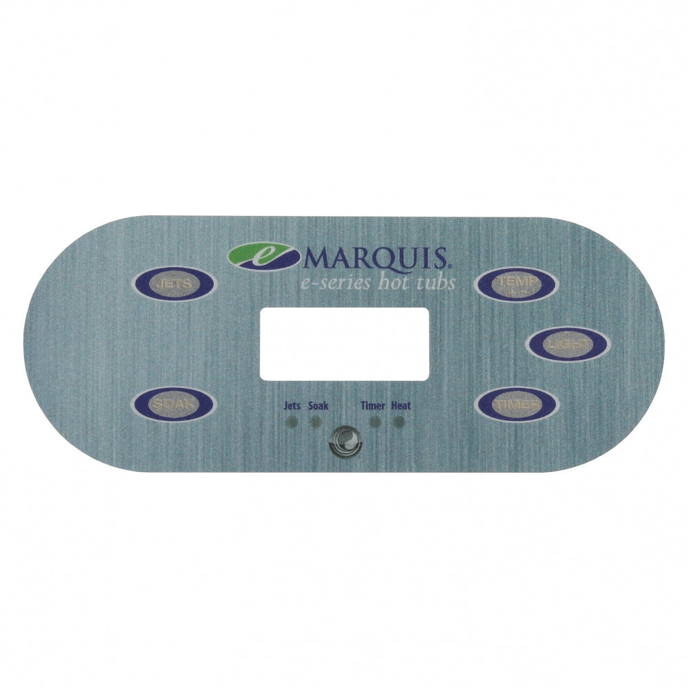 (650-0741) Marquis Spas Overlay E-Series 5 buttons 1 Pump 2014