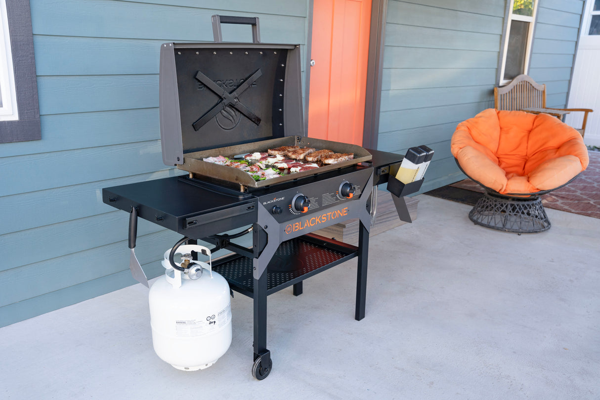 Blackstone Iron Forged 28" Griddle Cooking Station With Hood