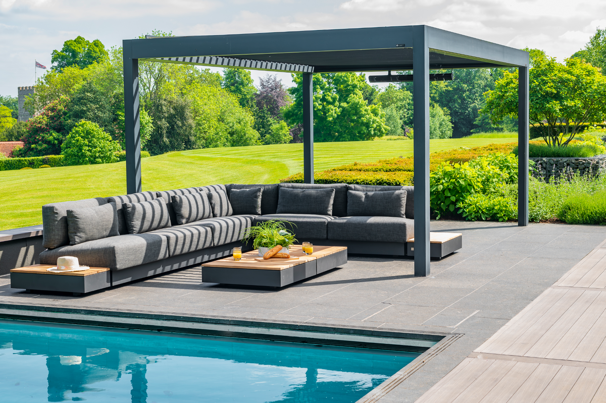 Ibiza 5 Seat Modular Lounge Group with Tables