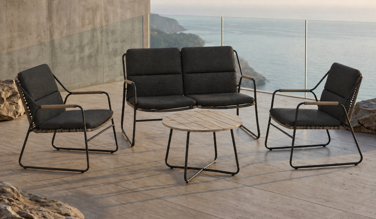 Scandic 4 Seat Lounge Set with 73cm Coffee Table