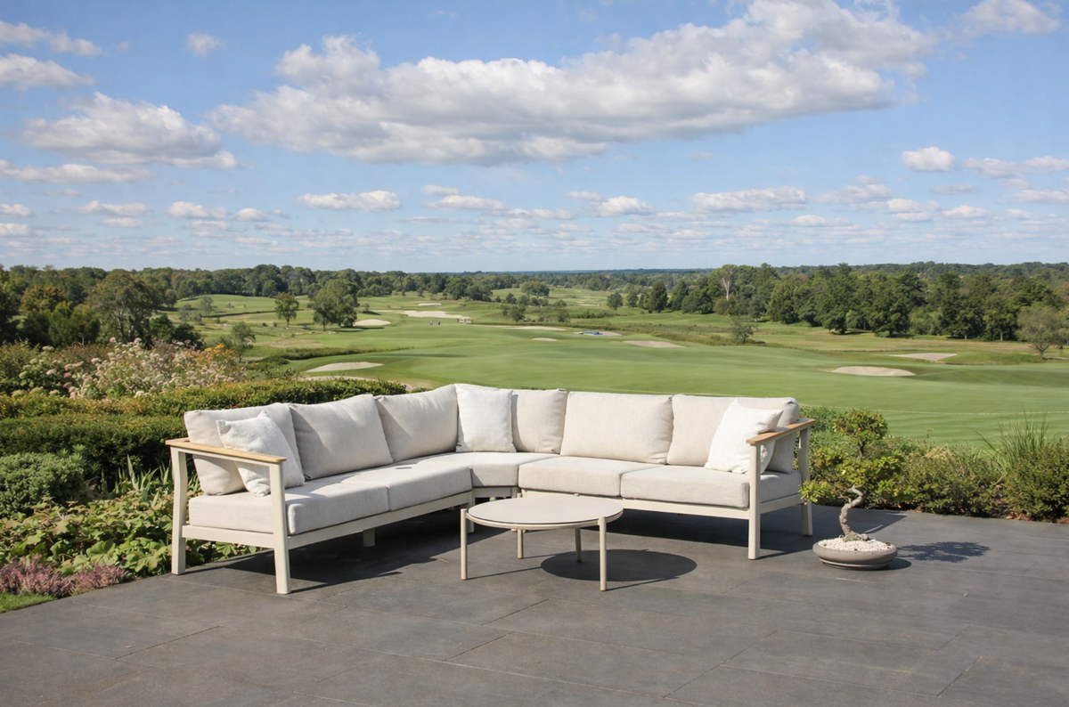 Olivia Corner Group with Vic Coffee Table