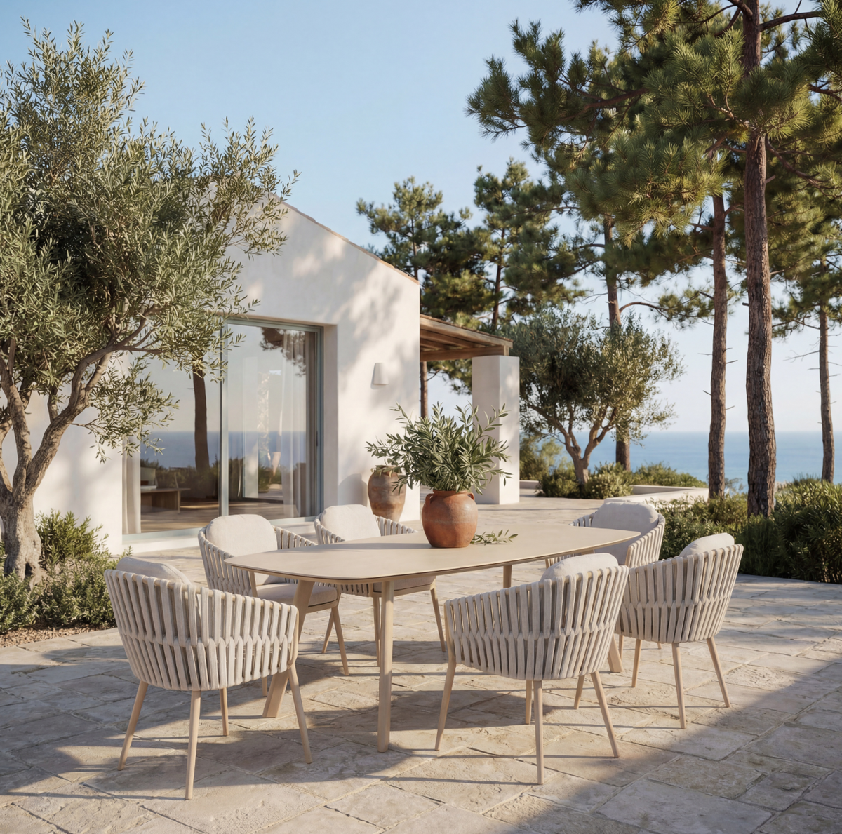 Eva Dining set with 180cm Table