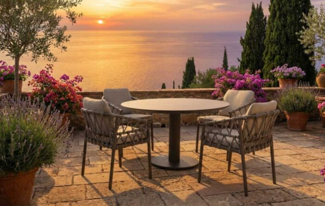 Piacenza 4 Seat Dining Set with 120cm Sarah Table