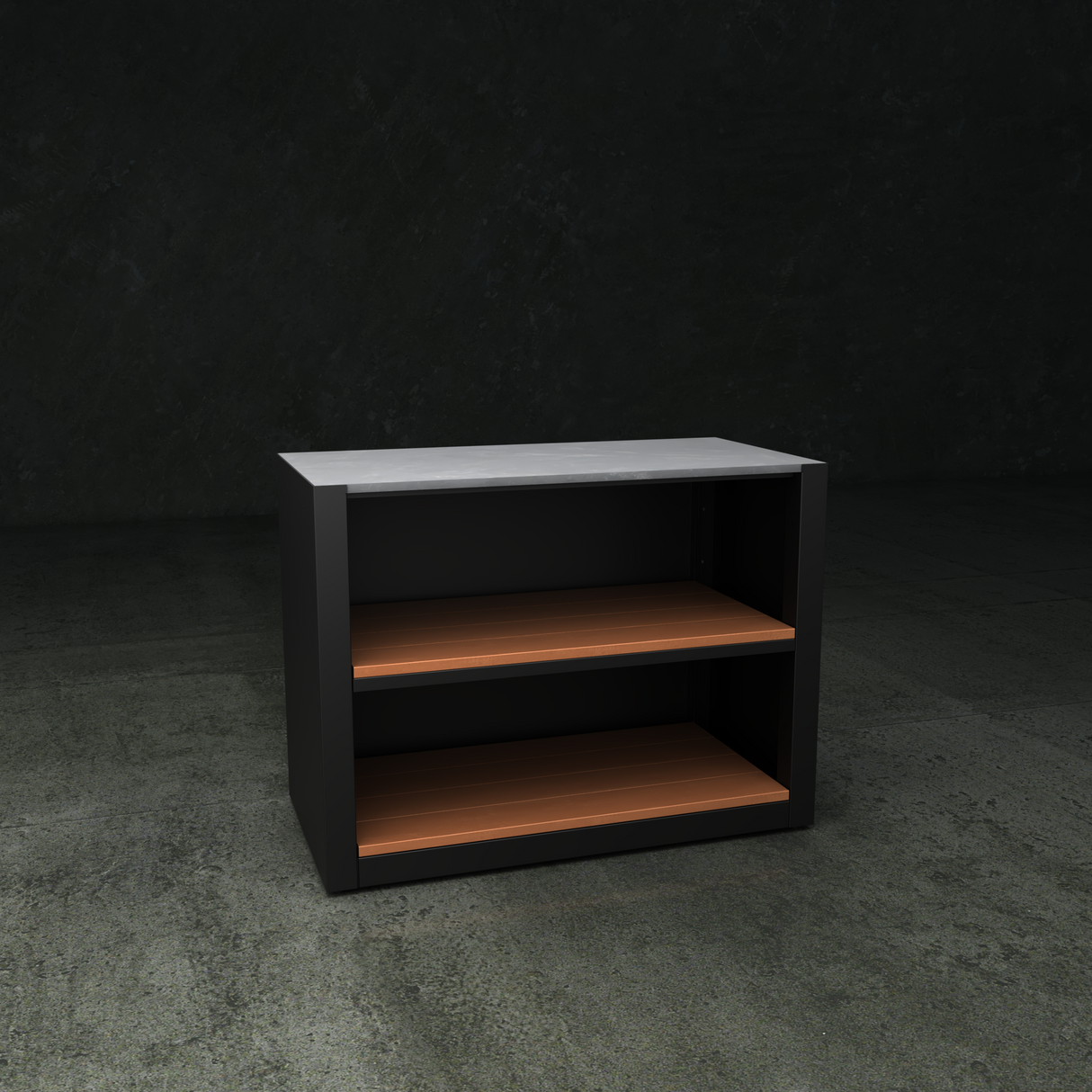 The British Outdoor Kitchen - Open Shelf Cabinet with Composite Wood Shelf