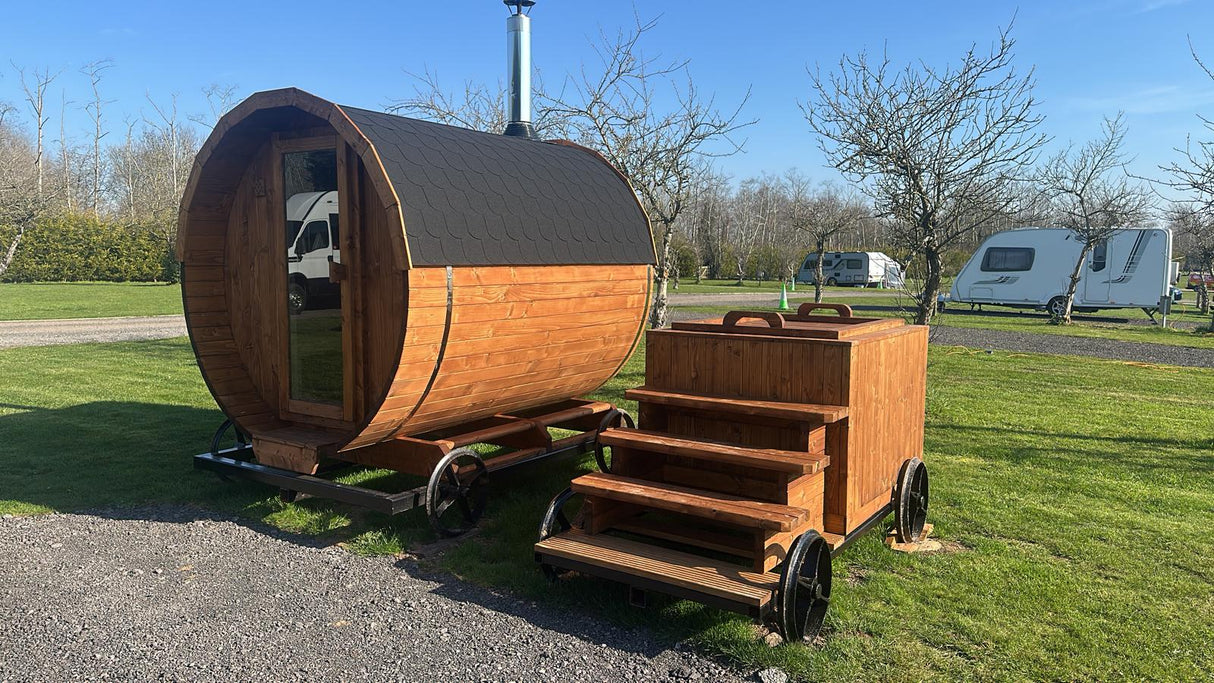 Wood Fired Barrel Sauna