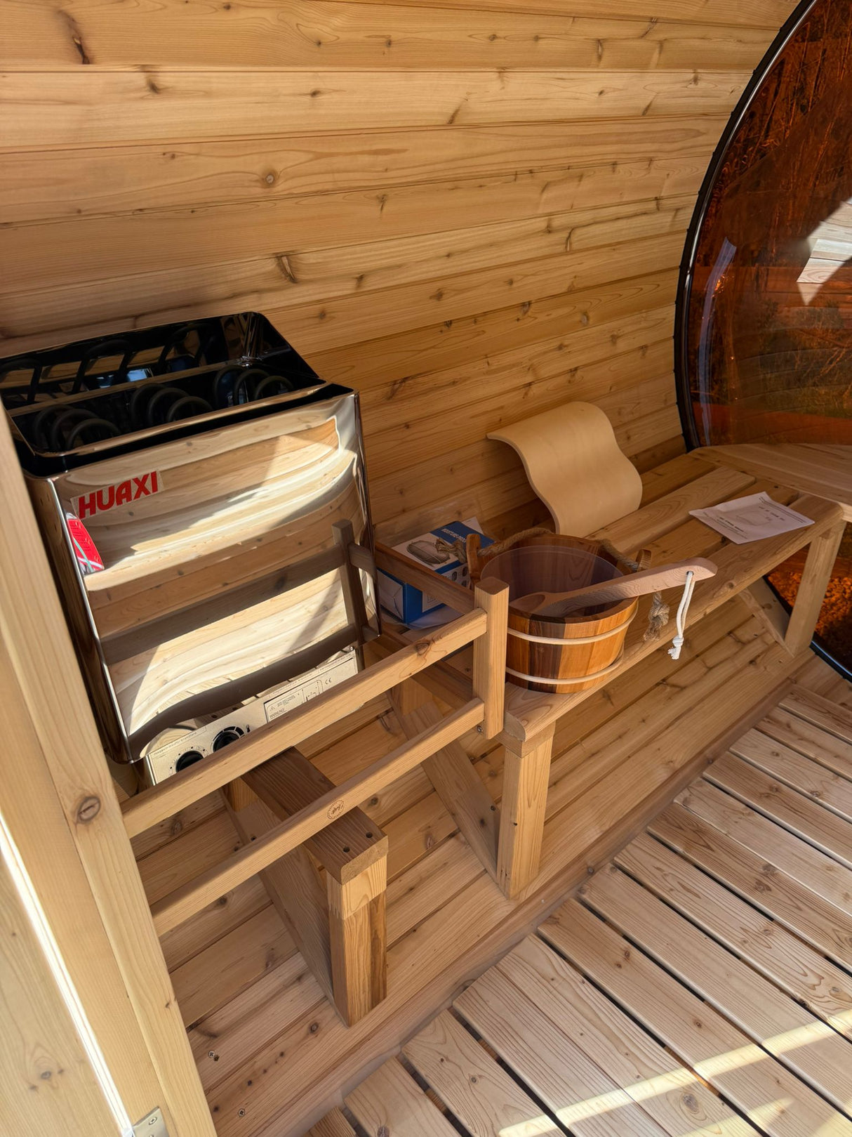 Barrel Sauna 1800 Panoramic