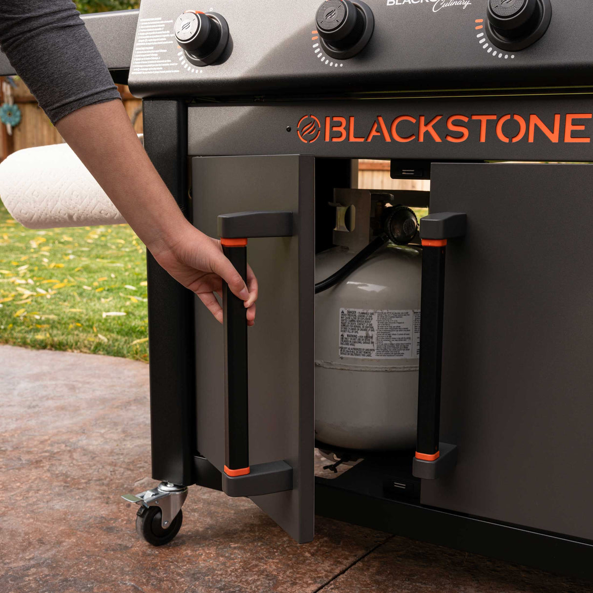 Blackstone 36in Culinary Griddle with Cabinet and Side Table