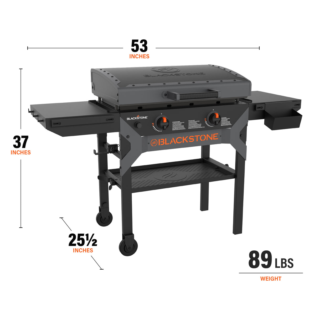 Blackstone Iron Forged 28" Griddle Cooking Station With Hood