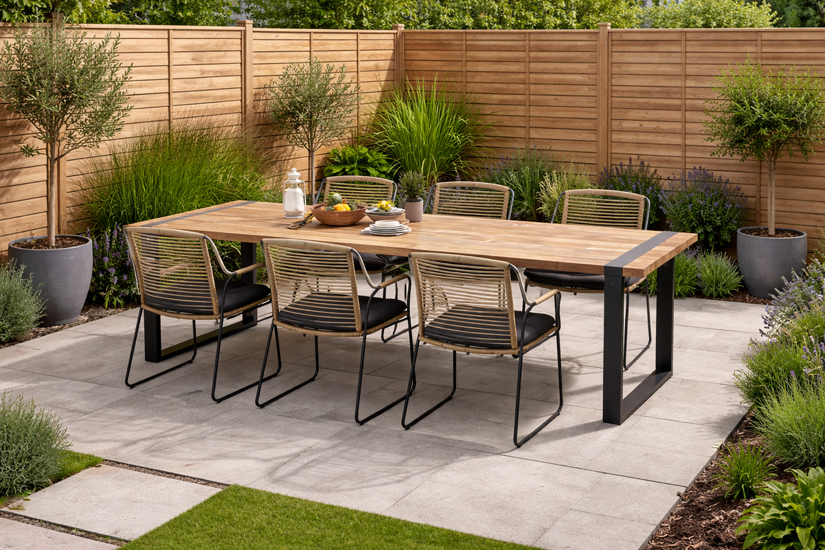 Scandic 6 Seat Dining Table with 240cm Alto Table