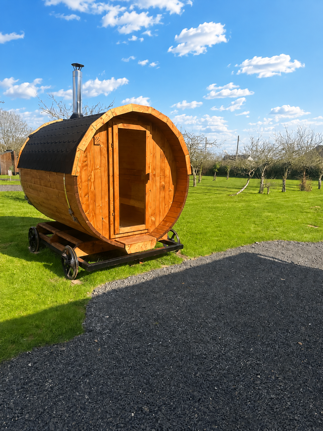 Wood Fired Barrel Sauna