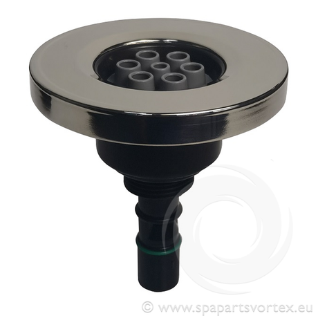Las Water Diamond Jet 3-3/8'' Massage - Stainless Steel