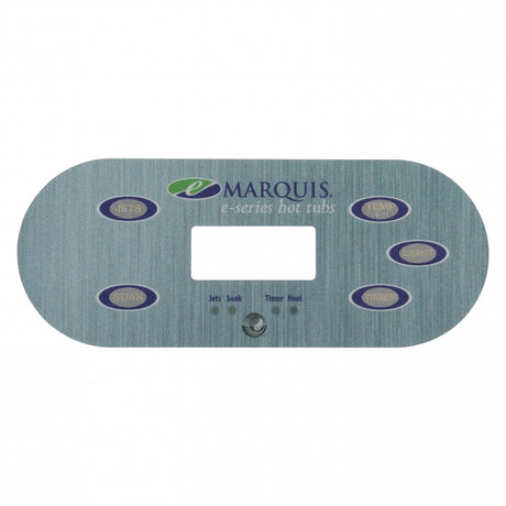(650-0741) Marquis Spas Overlay E-Series 5 buttons 1 Pump 2014