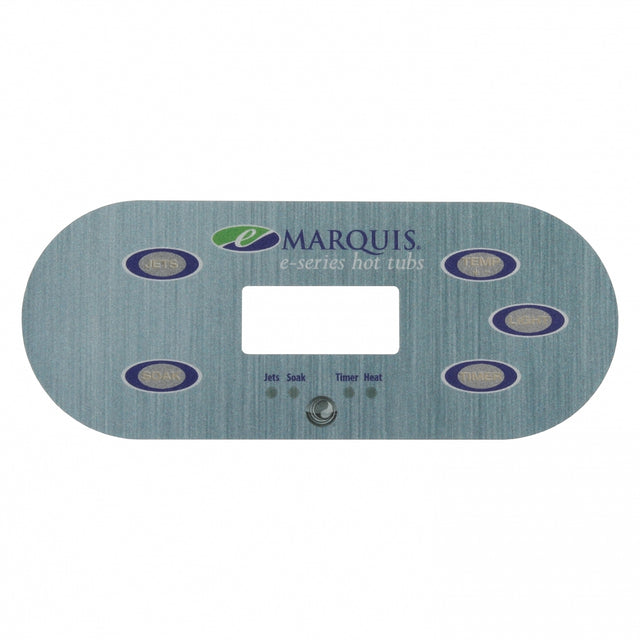 (650-0741) Marquis Spas Overlay E-Series 5 buttons 1 Pump 2014