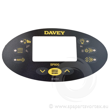 Overlay for SP800 Oval Touch Panel
