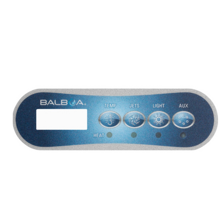 Balboa TP200 Overlay 4 Button (1p + Aux)
