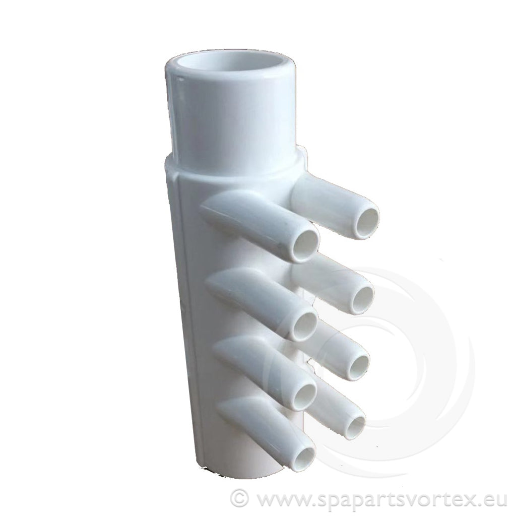 Air Manifold 1" SPG x 3/8" (8 Barb)