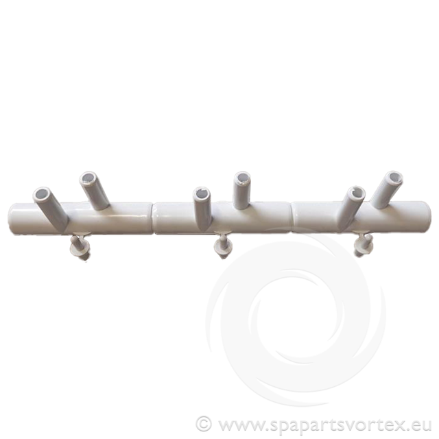 Nourrice 3/4" F cannel?es avec 6 sorties biseaut?es 3/8"