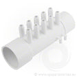 Nourrice 1,5" M/F avec 10 sorties biseaut?es 3/8" + 4 bouchons