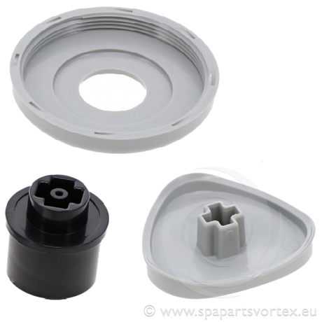 Wellis Air regulator grip set RD light grey (AE00530)