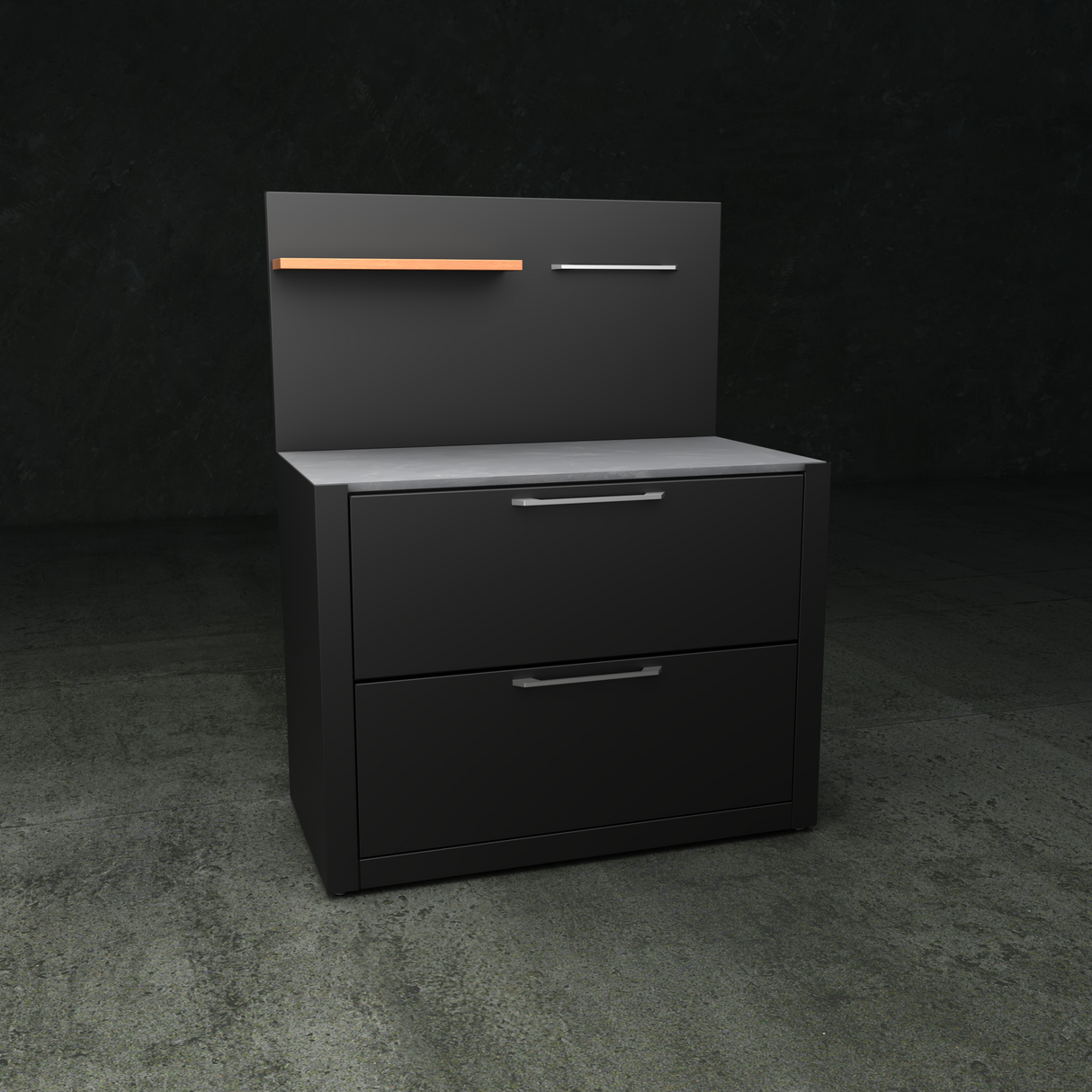The British Outdoor Kitchen - Pull Down Door Cabinet