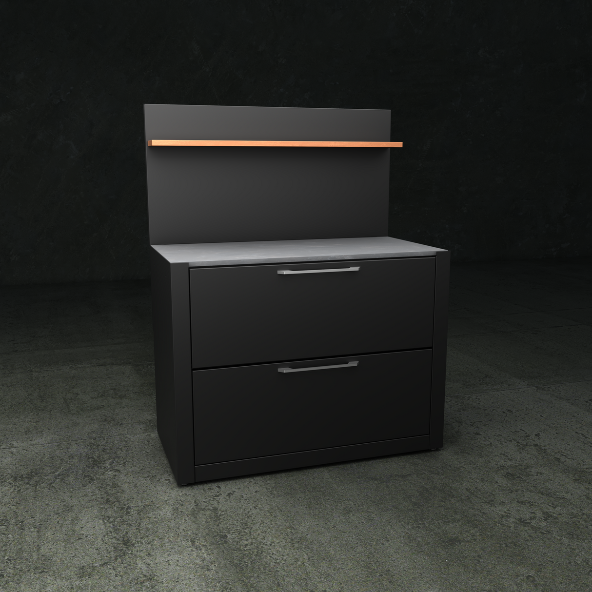 The British Outdoor Kitchen - Pull Down Door Cabinet