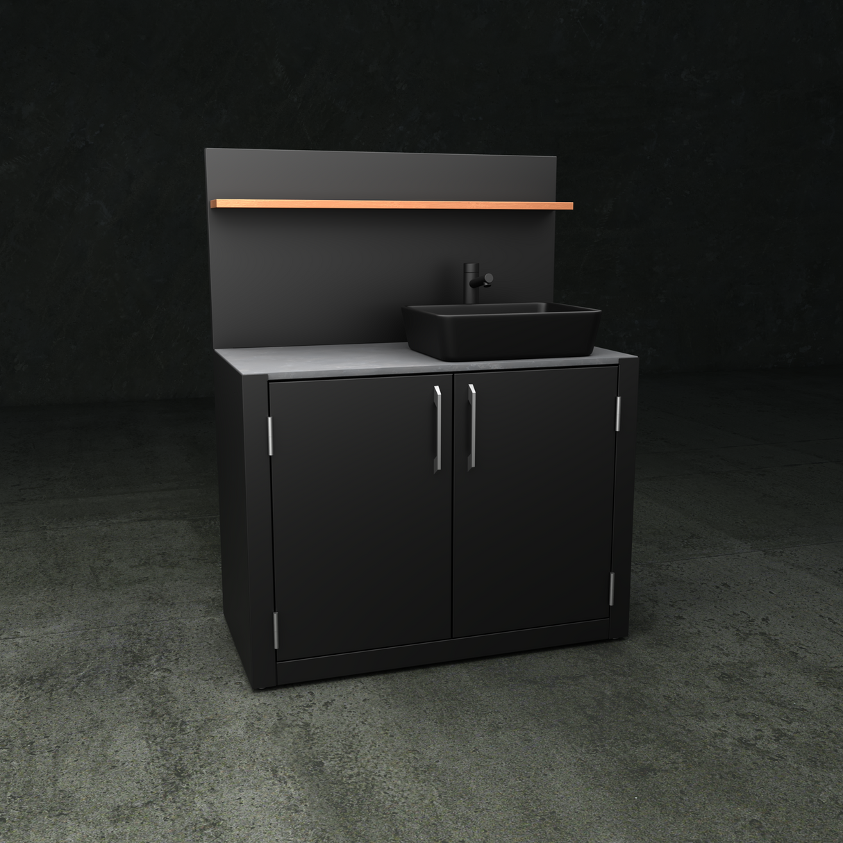 The British Outdoor Kitchen -  Double Sink Unit