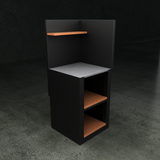 The British Outdoor Kitchen -  Single Open Shelf Cabinet with Composite Wood Shelf