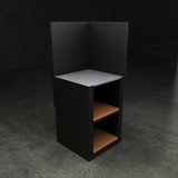 The British Outdoor Kitchen -  Single Open Shelf Cabinet with Composite Wood Shelf