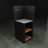 The British Outdoor Kitchen -  Single Open Shelf Cabinet with Composite Wood Shelf