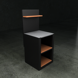 The British Outdoor Kitchen -  Single Open Shelf Cabinet with Composite Wood Shelf
