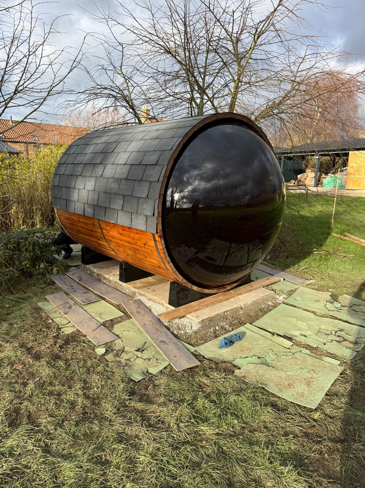 Barrel Sauna 2400 Pano