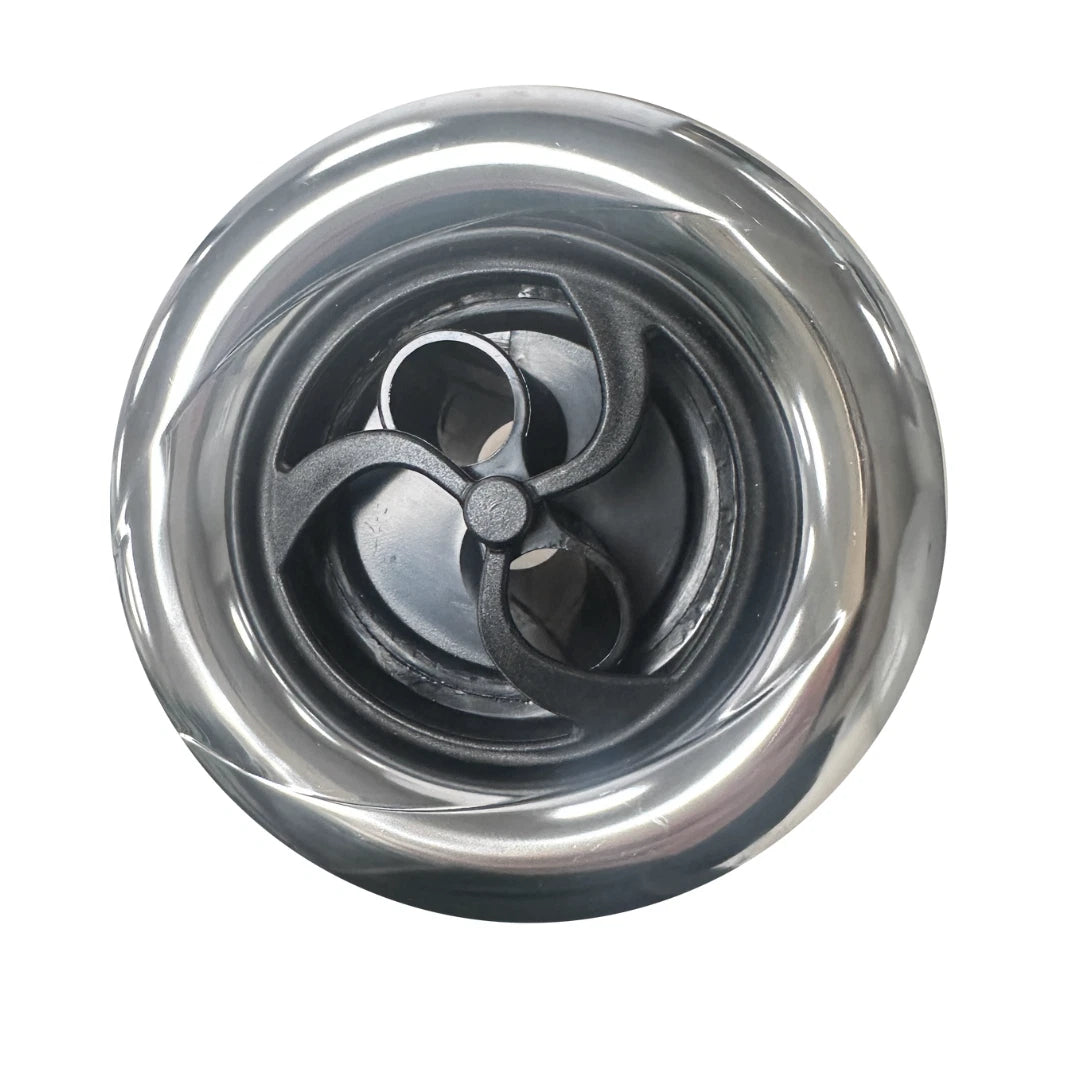 Passion | 5 3/4″” Power Jet, Twin Roto, Snap-In, 5-Spoke, Chrome-Black